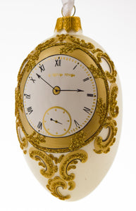 1903 Royal Clock Glass Egg Ornament