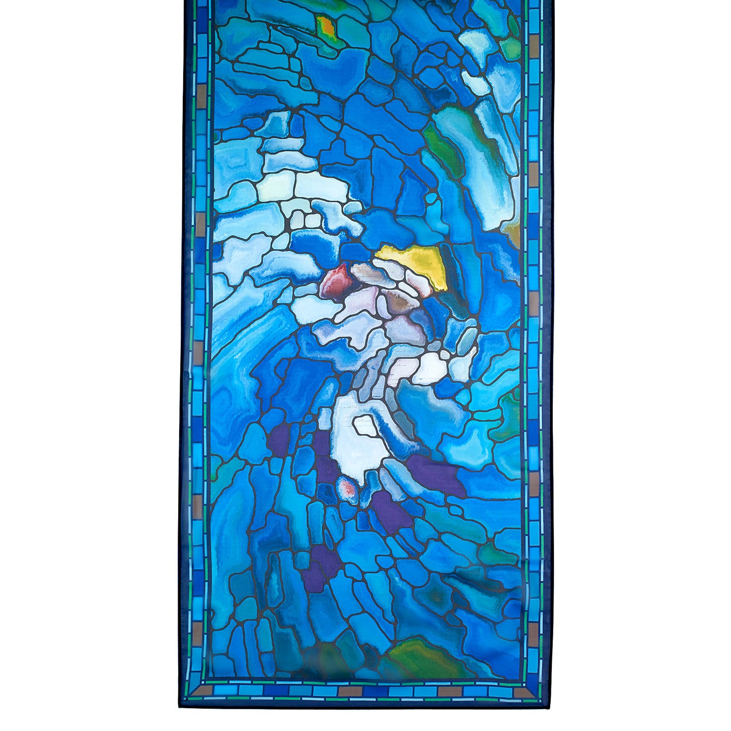 Stained Glass Landscape Scarf