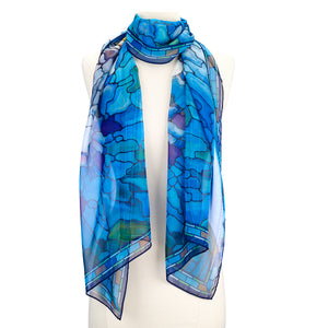 Stained Glass Landscape Scarf