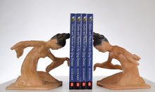 Gauche Chinoiserie Dancers Bookends