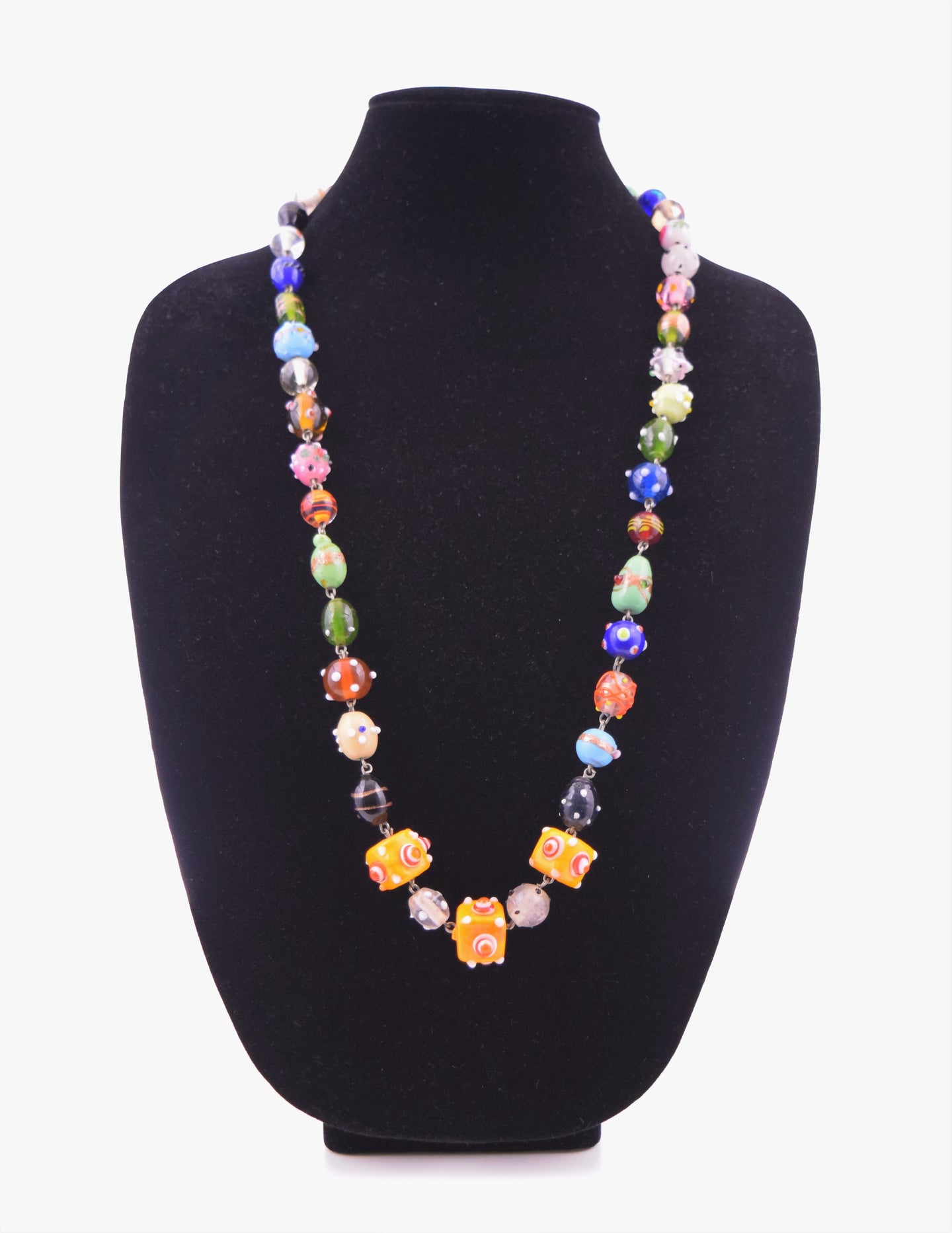 Vintage Murano Glass Beads Necklace