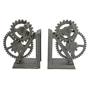 Industrial Gear Book Ends by Toscano