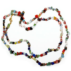 Mosaic Glass Chip Necklace