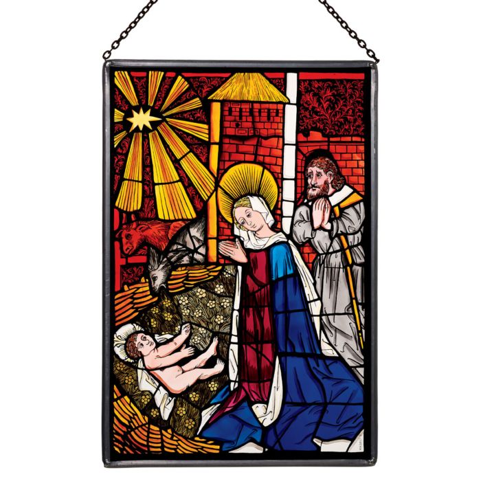 Nativity Stained Glass Panel