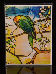 Tiffany Parrots (Right Panel) Postcard