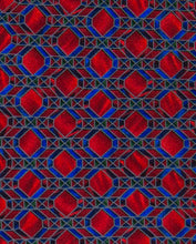 Red Mosaic Pattern Tie