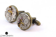 Thick Bezel Brass Watch Parts Cufflinks