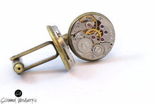 Thick Bezel Brass Watch Parts Cufflinks