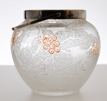 Victorian  Art Glass Biscuit Jar