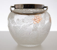 Victorian  Art Glass Biscuit Jar