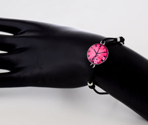 Clock Design Pendant Bracelet