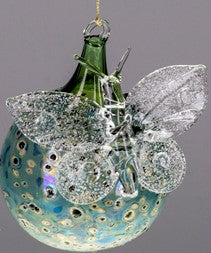 Butterfly on Green Ornament