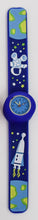 Blue Snap on Watch with Stars and Astronaut
