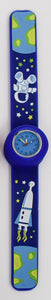 Blue Snap on Watch with Stars and Astronaut